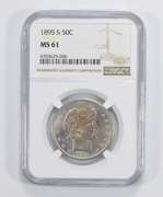 MS61 1895-S Barber Half Dollar - NGC Graded
