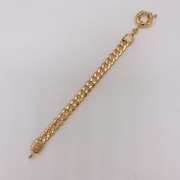 Fancy Italian Made 18kt Gold Plated Greek Key Design Bracelet