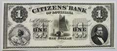 Gem Crisp 1800's $1 Note Citizens Bank New Orleans Louisiana!