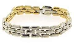 Masterpiece Reversible Gold Panther Link Bracelet