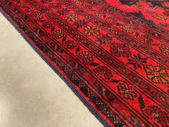 EXQUISITE AFGHAN RUG 6'.7"X9'.9"