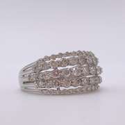 14kt White Gold Diamond Band