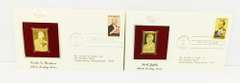 2 Black Heritage 1st Day Issues & 22KT Gold Stamps