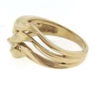 Gorgeous Yellow Gold Wave Ring