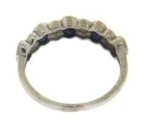 Goorgeous Alternative Oval Blue Sapphire and Diamond Ring