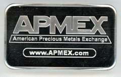 Special Prooflike APMEX 5 Troy Oz Silver Bar in plastic