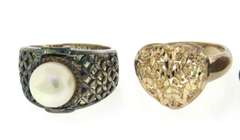 Group Lot of 5 Sterling Silver Rings