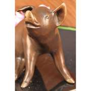 Farm Animal Pig Bronze Sculpture