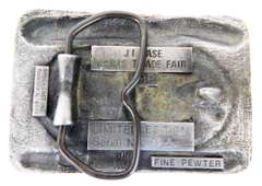 JI Case Parts Pewter Belt Buckle