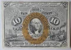 Unc 10 Cent 1863 Fractional Currency Note