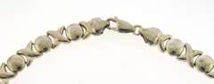 Sterling Silver XO Italian Necklace