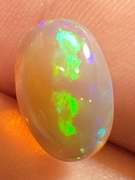 Eye catching 4.35ct block and ribbon pattern Jelly Opal
