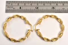 Pretty Scalloped Hoops