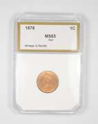 MS65 Red 1878 Indian Head Cent - Graded PCI