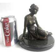 Elegant Woman Bronze Sculpture