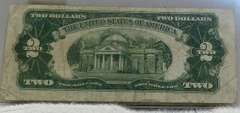 1928-G $2. US Note Red Seal circ, first yr of issue for sm size