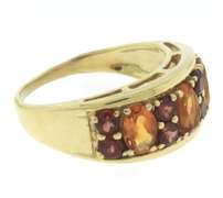 Graceful Yellow Gold Citrine Ring