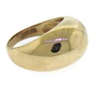 Simple Yellow Gold Dome Ring