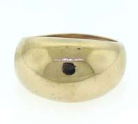 Simple Yellow Gold Dome Ring
