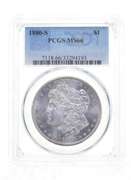 MS66 1880-S Morgan Silver Dollar - Graded PCGS