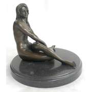 Nude Girl By Claude Bronze Sculpture