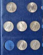 10 Peace Dollars in A Whitman Album