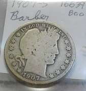 1907-S Barber Half, circ