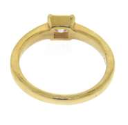 Outstanding Yellow Gold Princess Cut Diamond Ring