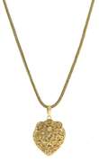 Impressive Open Work Heart on Fancy Chain