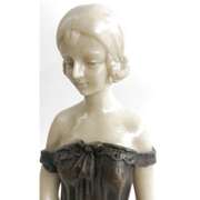 Woman Figurine Bronze Sculpture