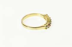 Gold Plated Classic Syn. Ruby CZ Wedding Band Ring