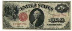 Series of 1917 Large Size $1 Legal Tender Note. Nice circ