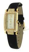 Peugot Gold Tone Interchangeable Strap Set Watch