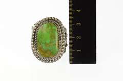 Sterling Silver Native American Navajo Turquoise Statement Ring