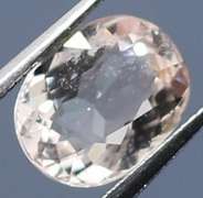 Elegant 1.38ct UNTREATED platinum pink Morganite