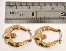 Popular Irish Claddaugh Earrings