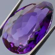 21.54ct pear cut purple created Amethyst