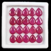 Group Lot of 20 Natural Ruby Loose Gemstones- 25.00 CTW