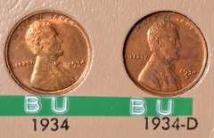 1934-2011 Red BU Lincoln Lincoln Set