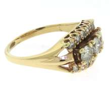 Pleasing Yellow Gold Diamond Vintage Ring