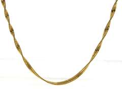 Elegant 22kt Twisted Chain Necklace