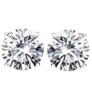 3.00 CT MOISSANITE (E COLOR/VVS) PT900 EARRINGS STUD