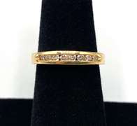 Classic 14kt Yellow Gold Diamond Band
