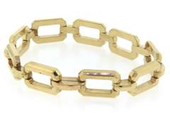 Incredible Yellow Gold Large Oval Link Bracelet