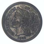 1865 Nickel Three-Cent Piece