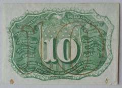 Unc 10 Cent 1863 Fractional Currency Note