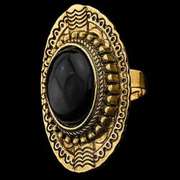 FASHION BLACK STONE RING