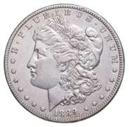 1889-CC Morgan Silver Dollar