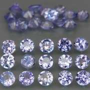 Glittering 2.85ct bright blue violet Tanzanite set