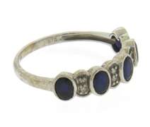 Goorgeous Alternative Oval Blue Sapphire and Diamond Ring